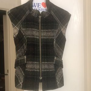 Wool, acrylic, nylon and Rayon vest